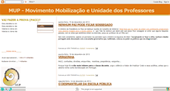 Desktop Screenshot of mobilizacaoeunidadedosprofessores.blogspot.com
