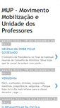 Mobile Screenshot of mobilizacaoeunidadedosprofessores.blogspot.com