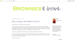 Desktop Screenshot of browniesandbows.blogspot.com