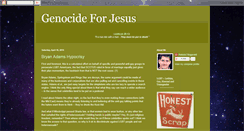 Desktop Screenshot of genocideforjesus.blogspot.com