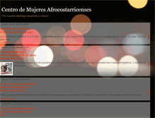 Tablet Screenshot of mujeresafrocostarricenses.blogspot.com