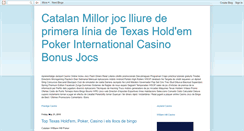 Desktop Screenshot of catalan-online-poker-casino-bingo.blogspot.com