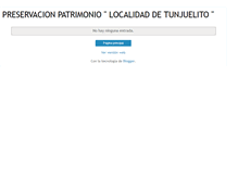 Tablet Screenshot of preservacionpatrimoniotunjuelito.blogspot.com