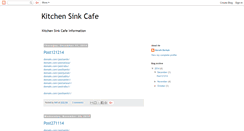 Desktop Screenshot of kitchensinkcafe.blogspot.com