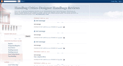 Desktop Screenshot of handbag-critics.blogspot.com