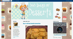 Desktop Screenshot of 365daysofdesserts.blogspot.com