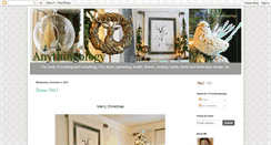 Desktop Screenshot of anythingologyblog.blogspot.com