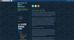 Desktop Screenshot of newyorktvmoviememories.blogspot.com