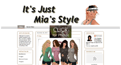 Desktop Screenshot of justmiastyle.blogspot.com