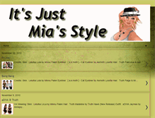 Tablet Screenshot of justmiastyle.blogspot.com