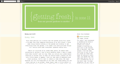 Desktop Screenshot of gettingfreshgardening.blogspot.com