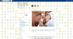 Desktop Screenshot of delicatebeautyspa.blogspot.com