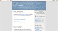 Desktop Screenshot of musicacristianaonline.blogspot.com