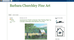 Desktop Screenshot of barbarachurchleyfineart.blogspot.com