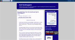 Desktop Screenshot of mlbhandicappers.blogspot.com