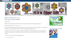 Desktop Screenshot of itsafiberlife.blogspot.com