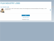 Tablet Screenshot of filmindustryjobs.blogspot.com