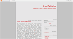 Desktop Screenshot of las-exiliadas.blogspot.com