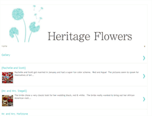 Tablet Screenshot of heritageflowers.blogspot.com