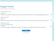 Tablet Screenshot of bloggerfanatix.blogspot.com