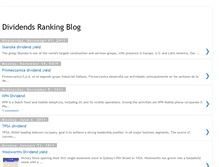 Tablet Screenshot of dividendsranking.blogspot.com