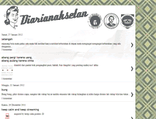 Tablet Screenshot of diarianaksetan.blogspot.com