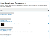 Tablet Screenshot of donation-via-your-bank-account.blogspot.com
