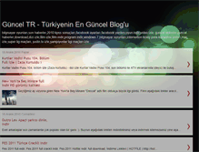 Tablet Screenshot of guncel-tr.blogspot.com