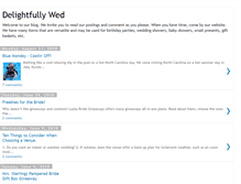 Tablet Screenshot of delightfullywed.blogspot.com