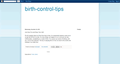Desktop Screenshot of birth-control-tips.blogspot.com