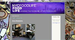 Desktop Screenshot of nycfoodlife.blogspot.com