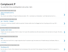 Tablet Screenshot of complacent-p.blogspot.com