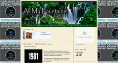Desktop Screenshot of allmyfountains.blogspot.com