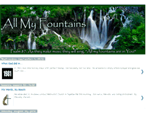 Tablet Screenshot of allmyfountains.blogspot.com