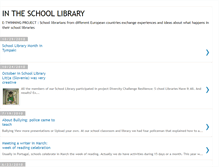 Tablet Screenshot of intheschoollibrary.blogspot.com