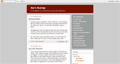Desktop Screenshot of mars-musings.blogspot.com