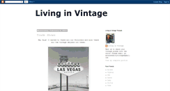 Desktop Screenshot of livinginvintage.blogspot.com
