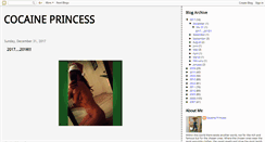 Desktop Screenshot of cocaineprincess.blogspot.com