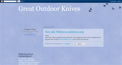 Desktop Screenshot of greatoutdoorknives.blogspot.com