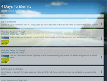 Tablet Screenshot of 4daystoeternity.blogspot.com