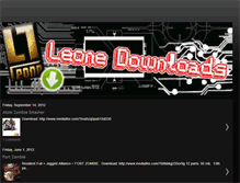 Tablet Screenshot of leonedownloads.blogspot.com