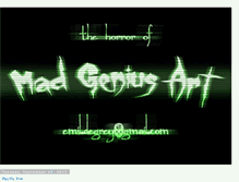 Tablet Screenshot of madgeniusart.blogspot.com