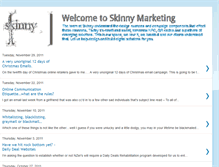 Tablet Screenshot of getskinnymarketing.blogspot.com