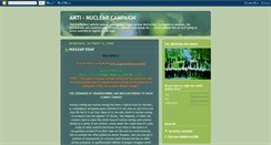 Desktop Screenshot of antinuclearcampaign.blogspot.com