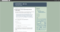 Desktop Screenshot of jeromatron.blogspot.com