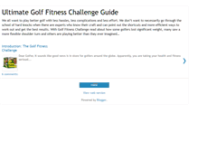 Tablet Screenshot of golffitnesschallengeguide.blogspot.com