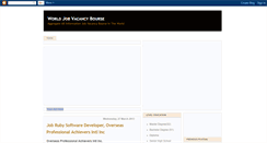 Desktop Screenshot of jobvacancybourse.blogspot.com