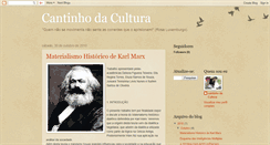 Desktop Screenshot of cantinhocultural-resgatando.blogspot.com