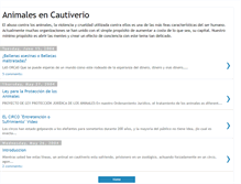 Tablet Screenshot of animalesencautiverio.blogspot.com