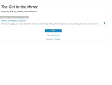 Tablet Screenshot of girl-in-the-mirror.blogspot.com